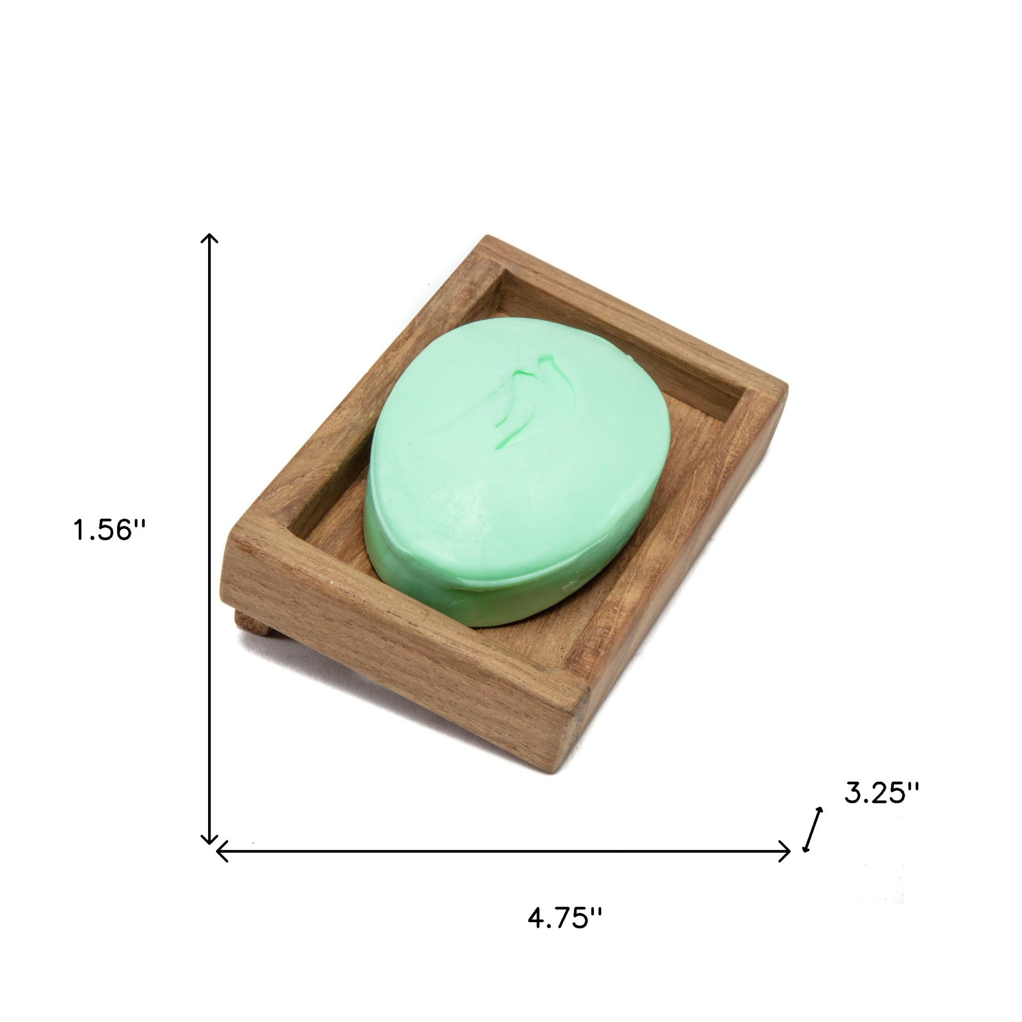 Traditional Solid Teak Wall Mount Soap Dish - Bed & Bath