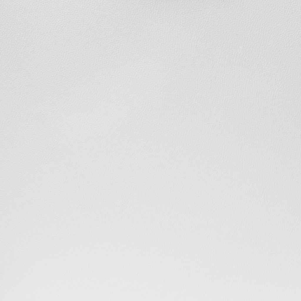 White and Silver Adjustable Swivel Faux Leather Rolling Conference Office Chair