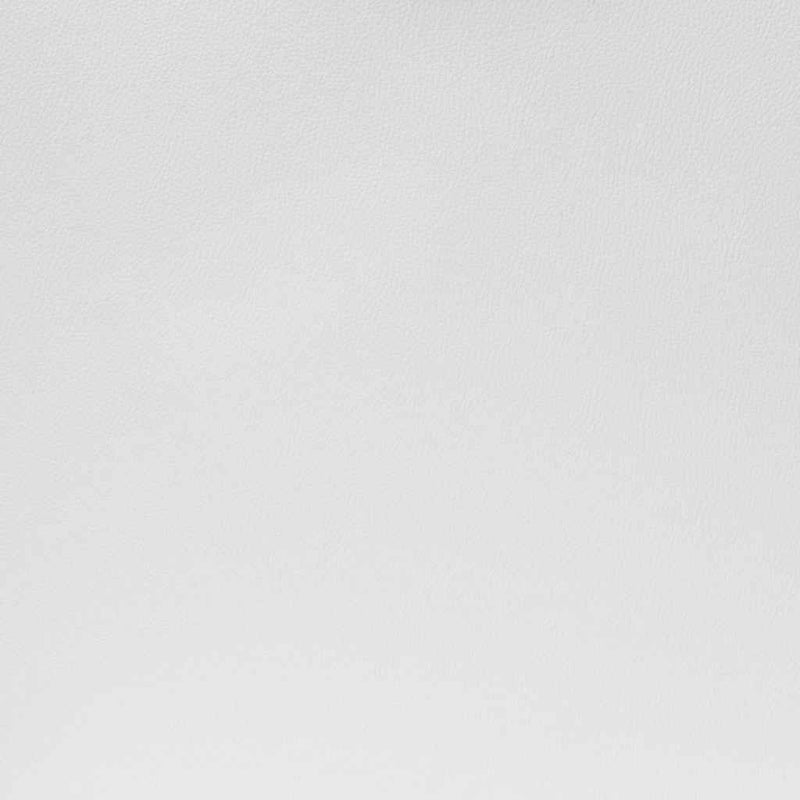 White and Silver Adjustable Swivel Faux Leather Rolling Conference Office Chair