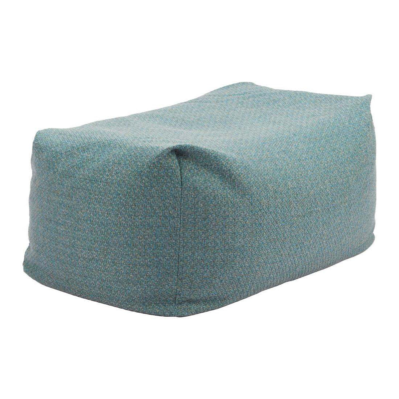34" Green Olefin Pouf Ottoman - Living Room