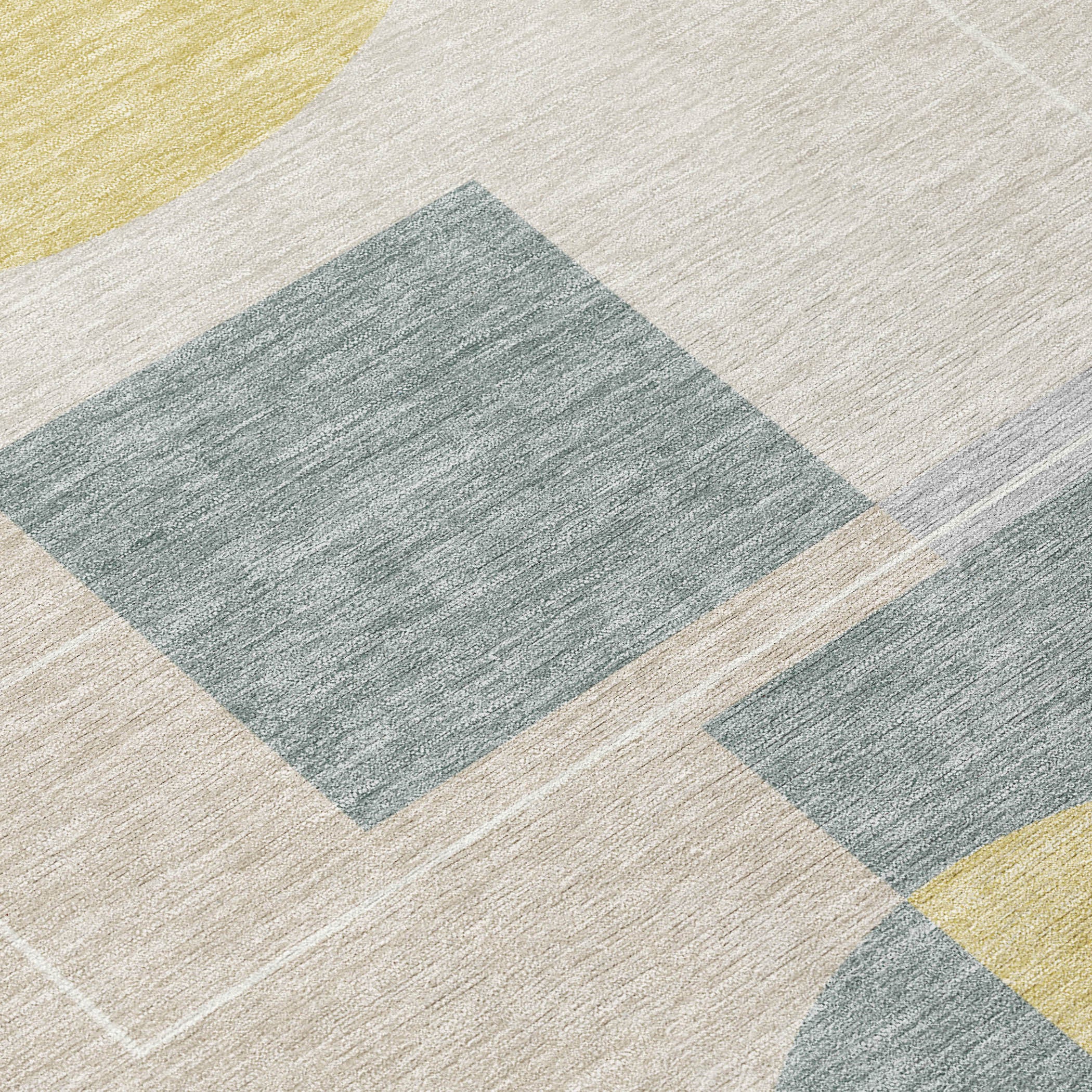 8' Silver And Sky Blue Round Geometric Washable Indoor Outdoor Area Rug - Sports & Outdoor