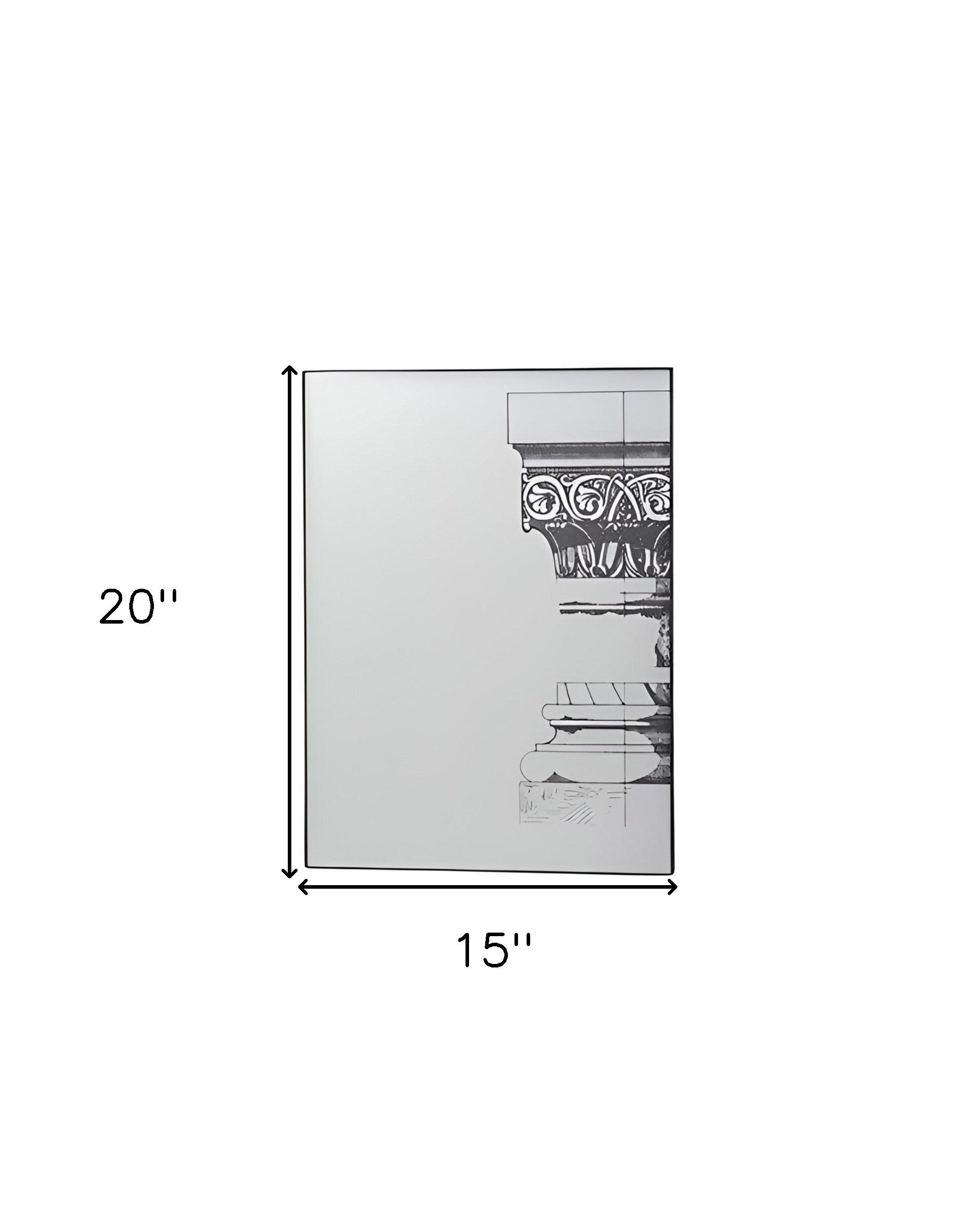 Set of Six Decorative Antiqued Glass Black Metal Framed Mirror Set - Bed & Bath