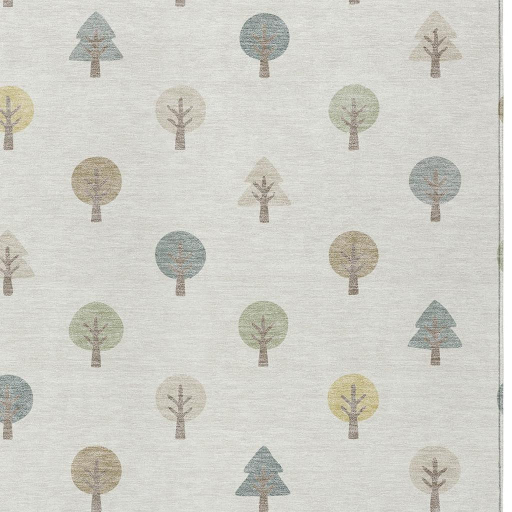 8' X 10' Ivory And Brown Geometric Washable Indoor Outdoor Area Rug - Outdoor | blocked-missing-media,…