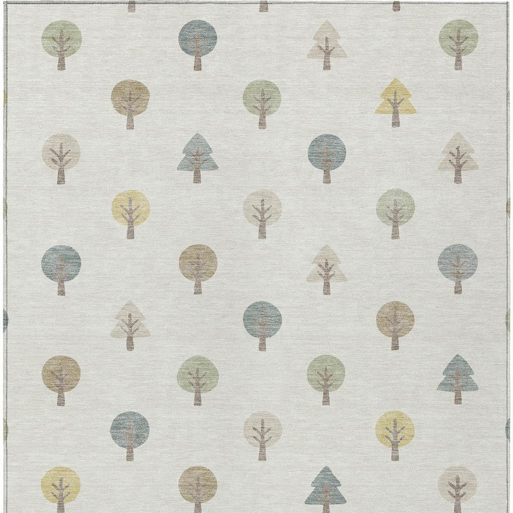 8' X 10' Ivory And Brown Geometric Washable Indoor Outdoor Area Rug - Outdoor | blocked-missing-media,…