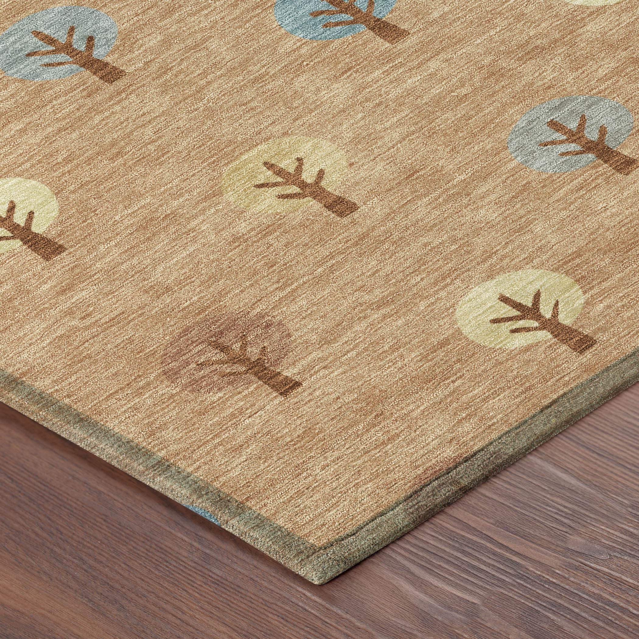 3' X 5' Copper And Teal Blue Geometric Washable Indoor Outdoor Area Rug - Outdoor | blocked-missing-media,…