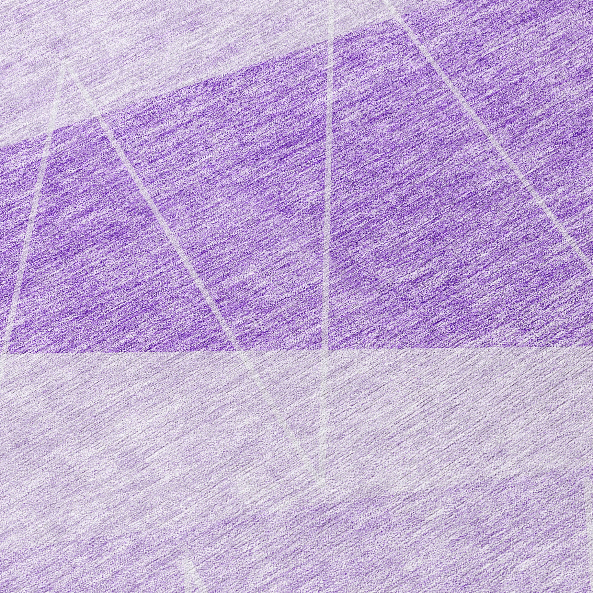 9' X 12' Lavender And Purple Geometric Washable Indoor Outdoor Area Rug - Outdoor