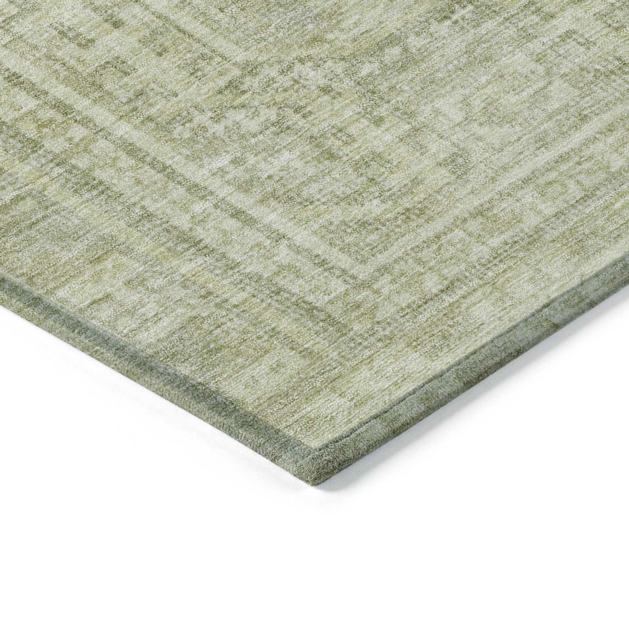 10' X 14' Sage And Ivory Geometric Washable Indoor Outdoor Area Rug - Sports & Outdoor