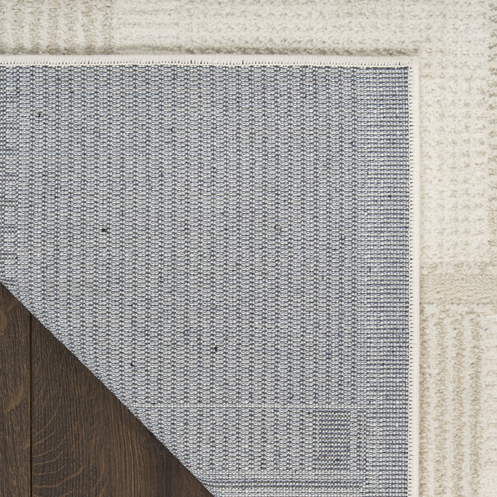 5' X 7' Beige Geometric Power Loom Area Rug - Home & Garden