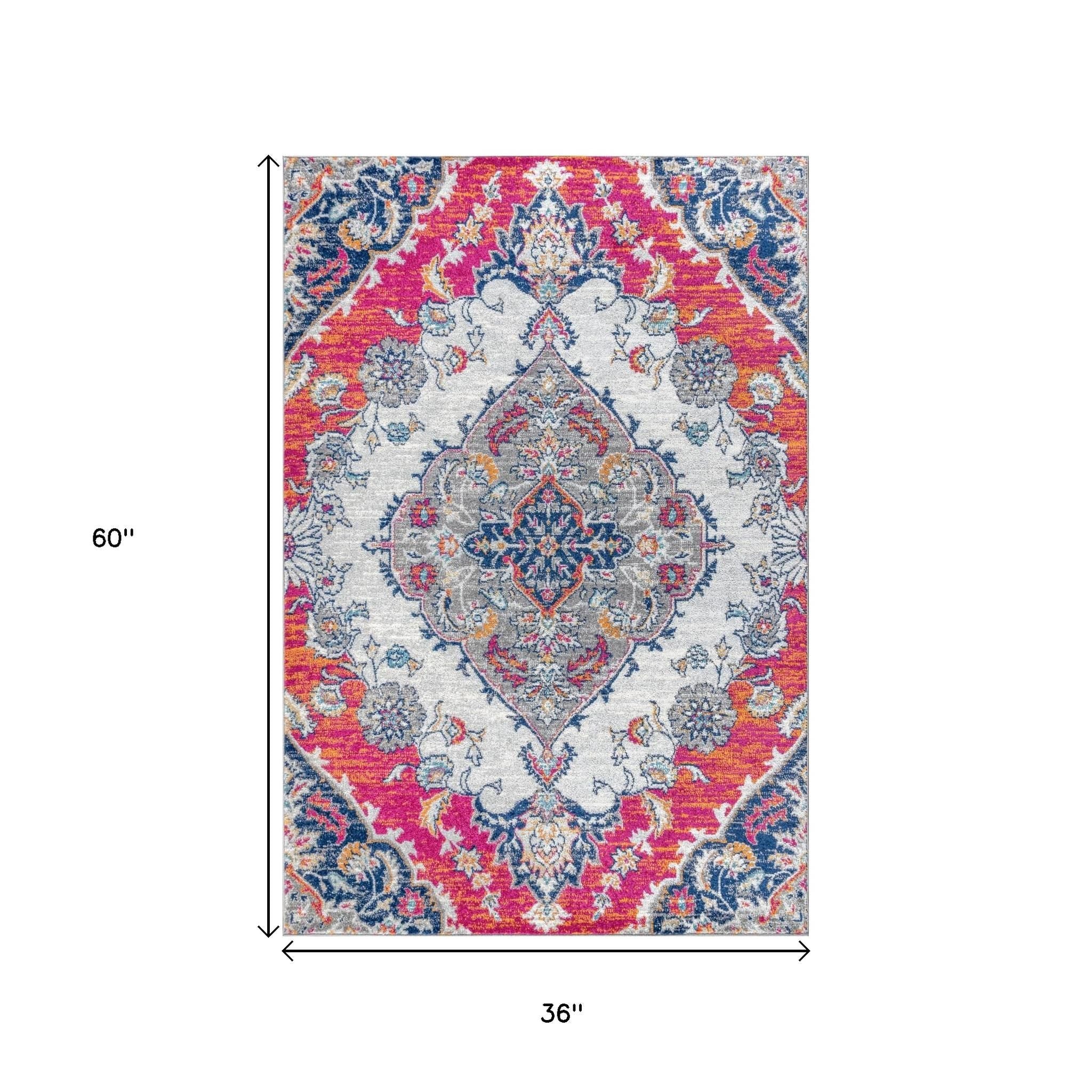 3' X 5' Medallion Area Rug - Home & Garden