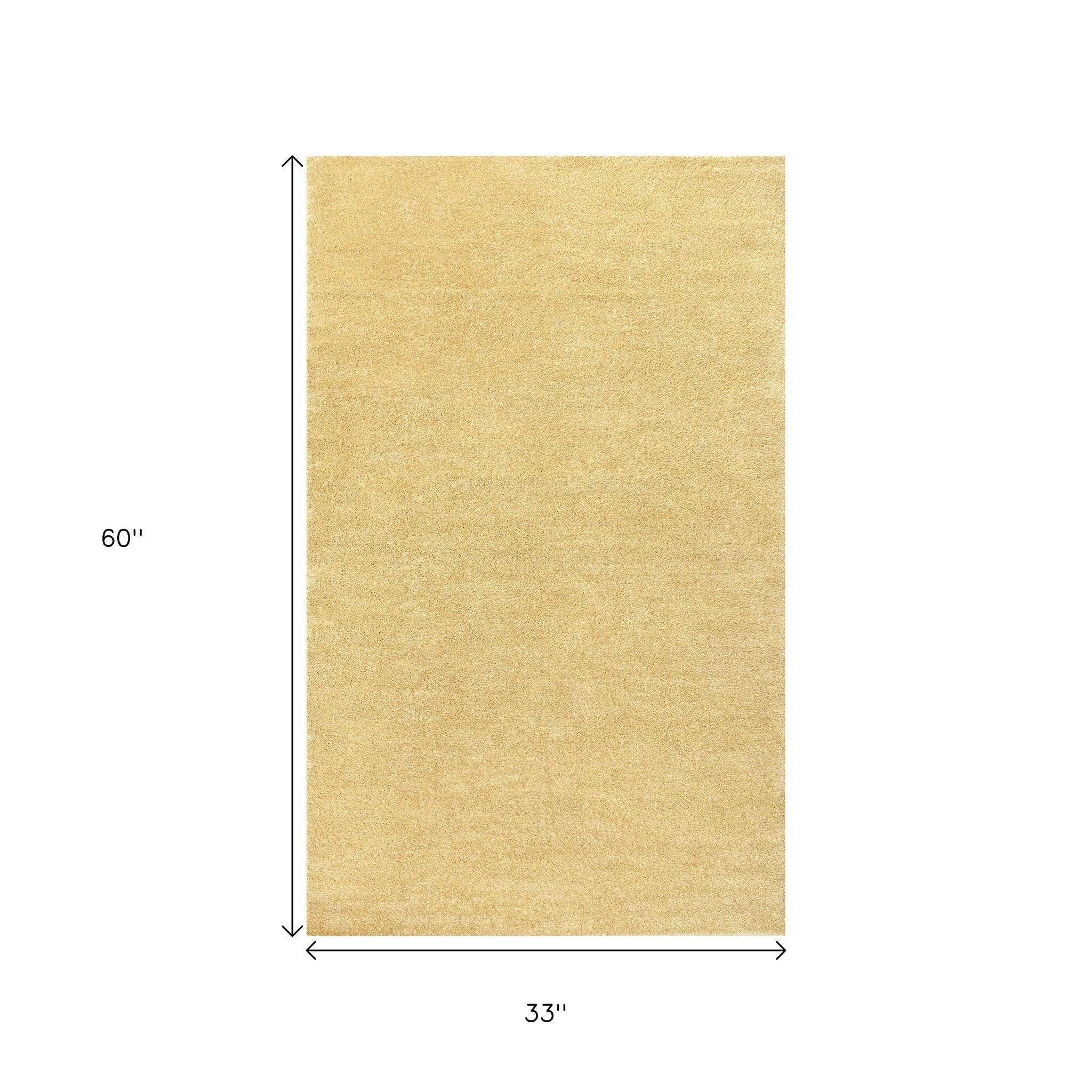 3' X 5' Mustard Area Rug - Home & Garden