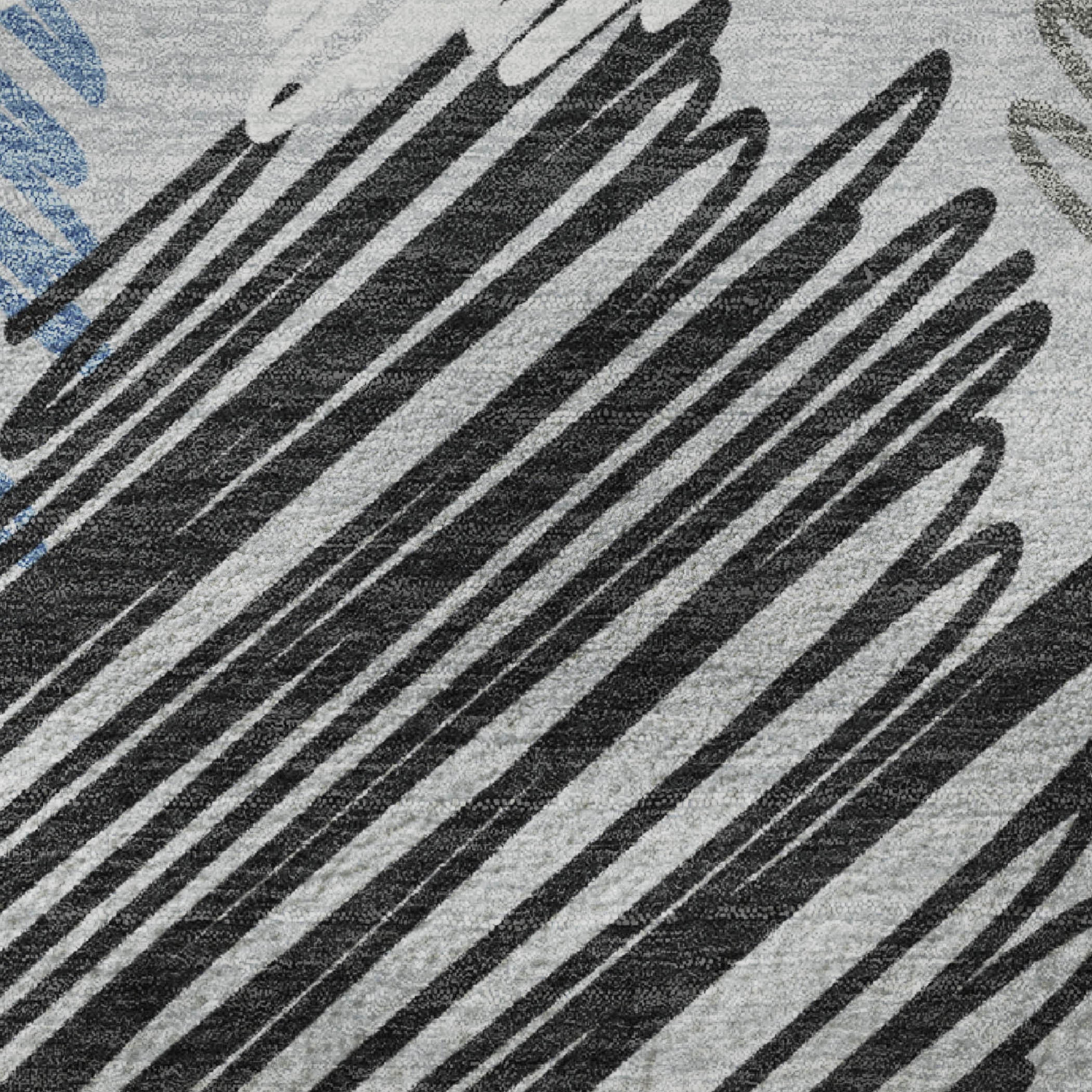 10' X 14' Blue Ivory And Gray Geometric Washable Area Rug With UV Protection - Home & Garden