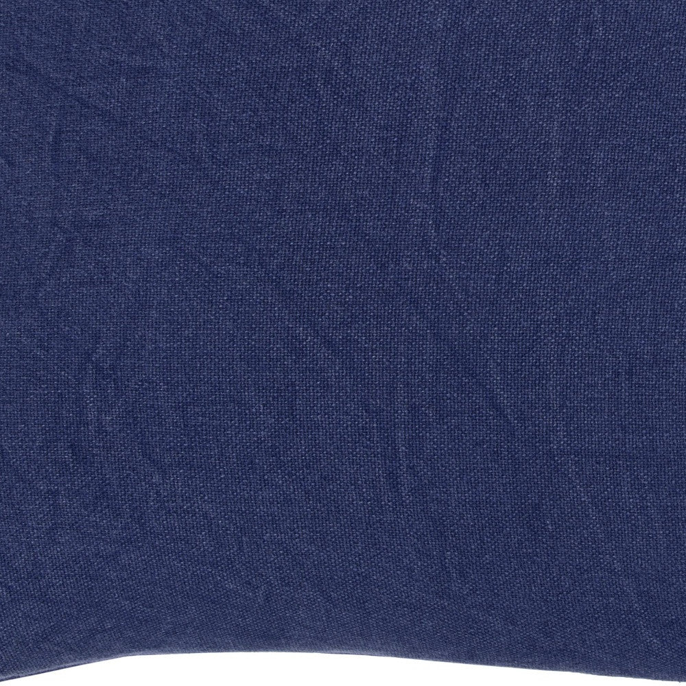Indigo Queen Cotton Washable Polyester Duvet Cover Set With Two Shams - Bed & Bath