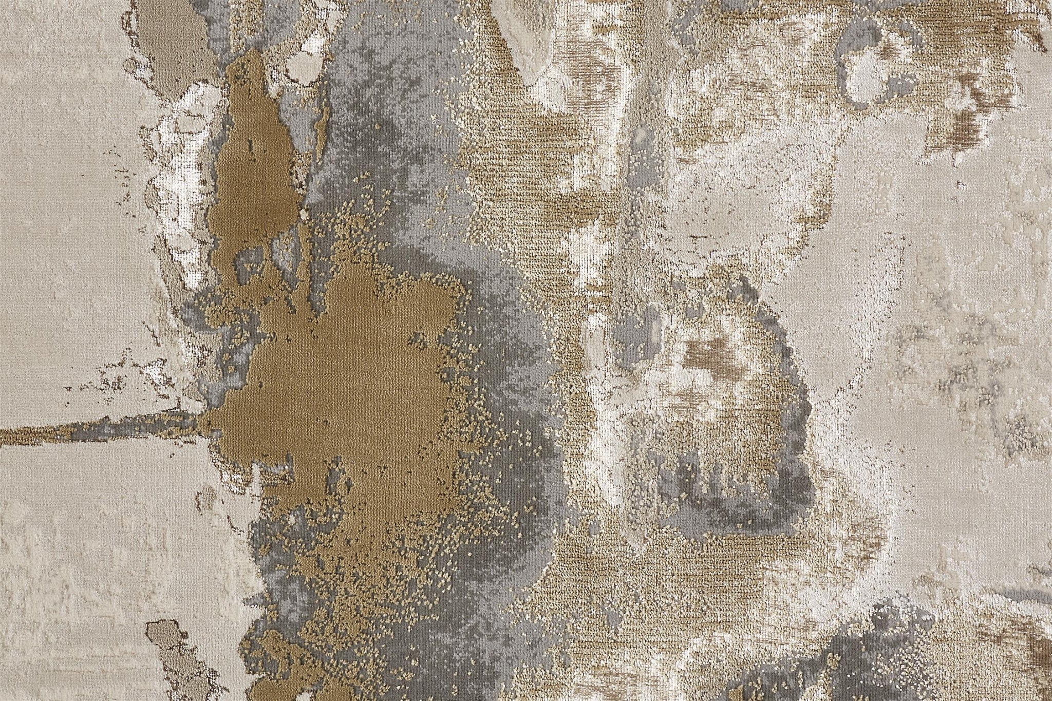 12' X 15' Ivory Brown And Gray Abstract Area Rug - Home & Garden