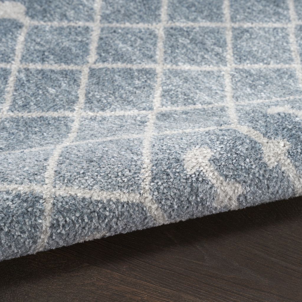 12' Blue Moroccan Runner Rug - Home & Garden