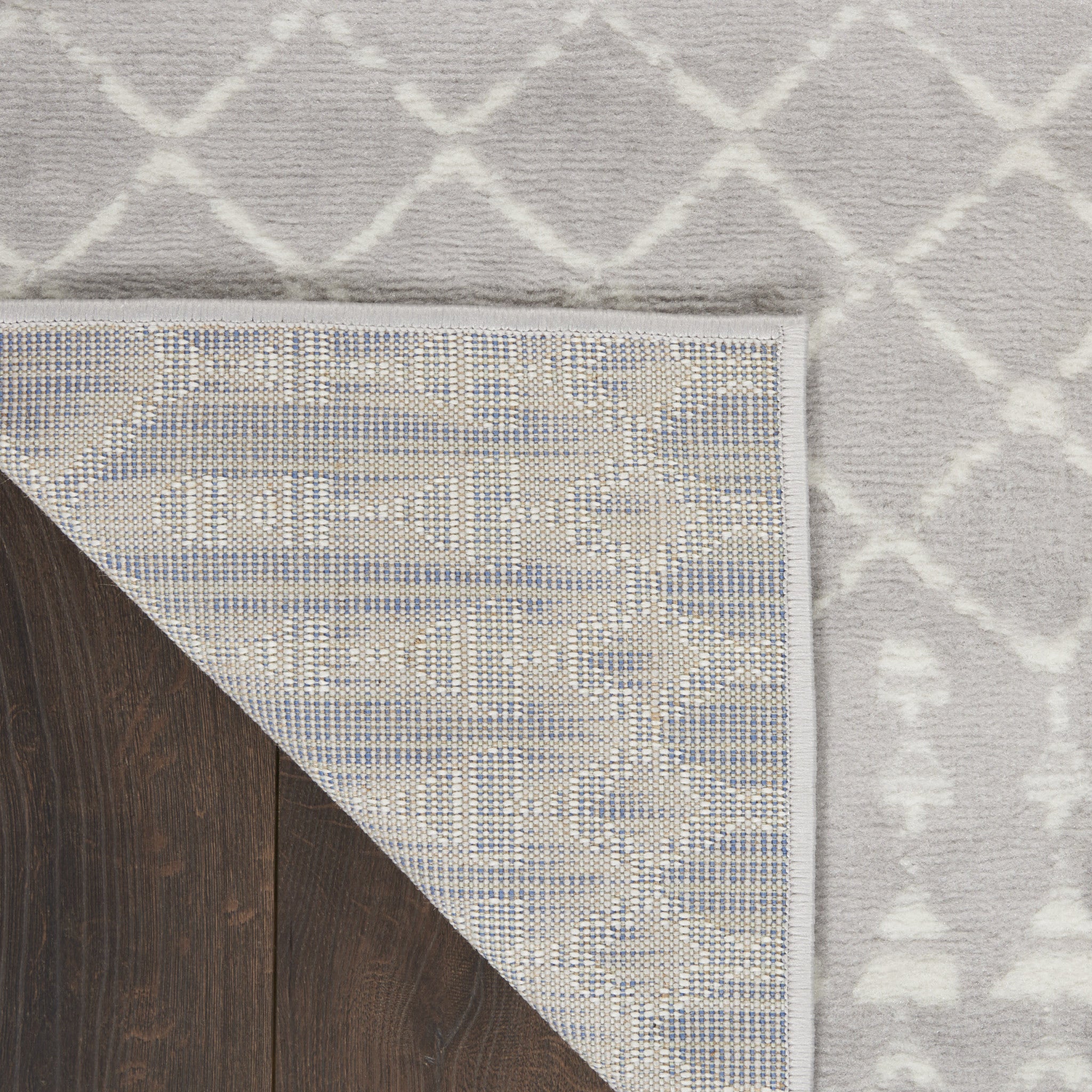 7' X 10' Gray and Ivory Moroccan Distressed Non Skid Area Rug - Home & Garden