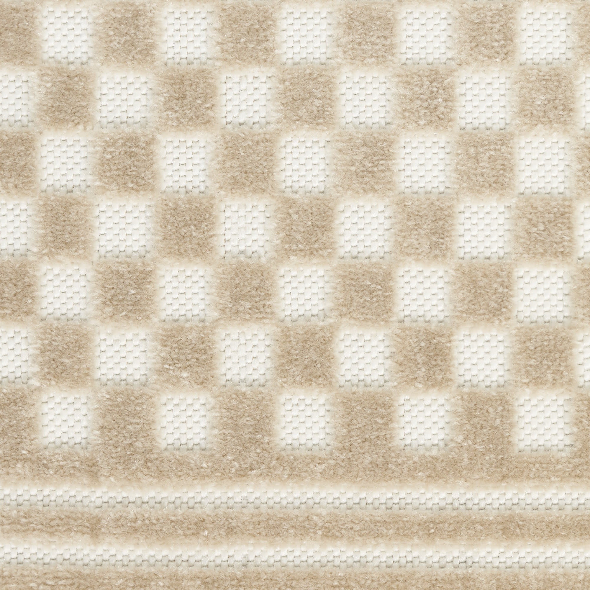 7' X 9' Beige Geometric Area Rug - Home & Garden