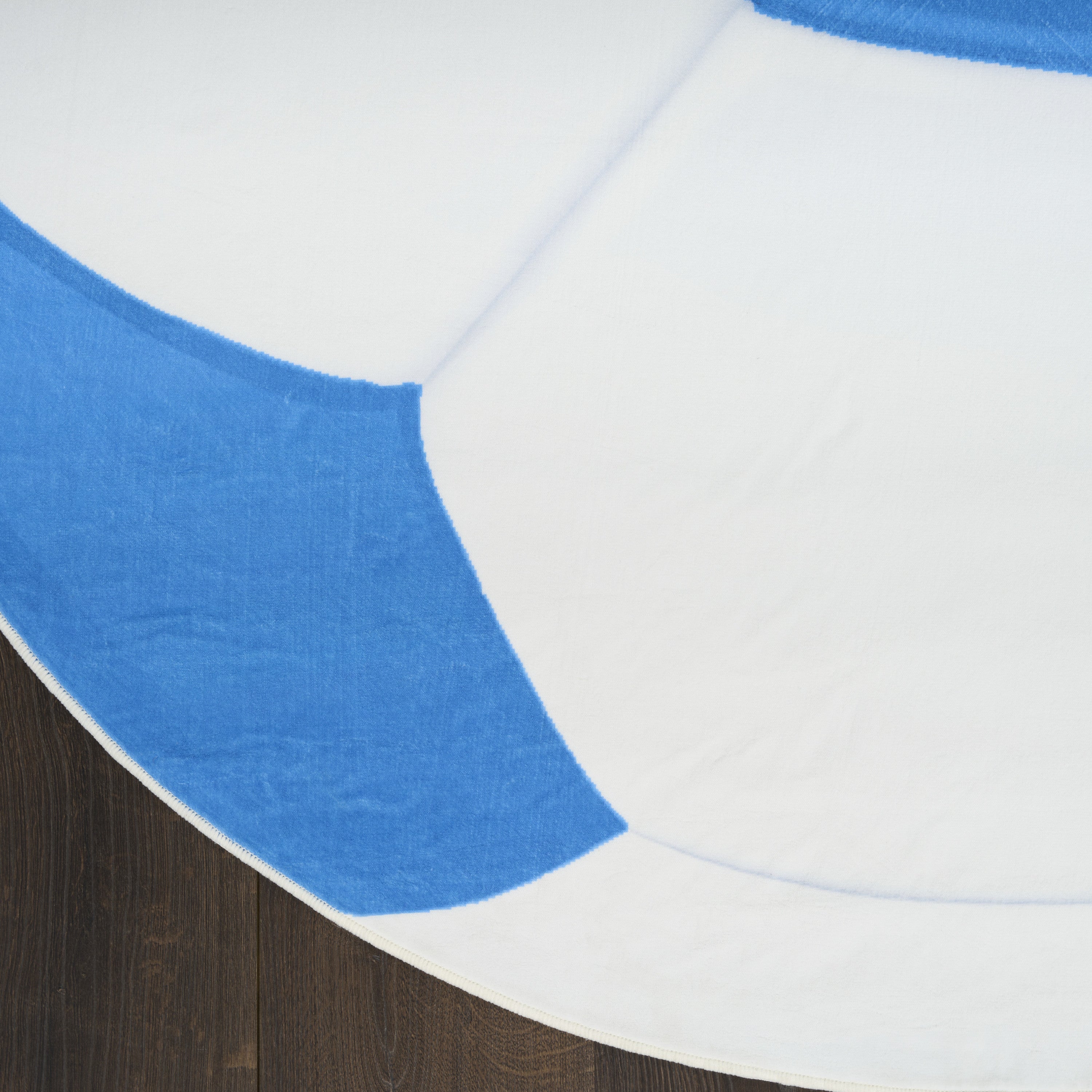 5' Blue Flatweave Round Rug - Home & Garden