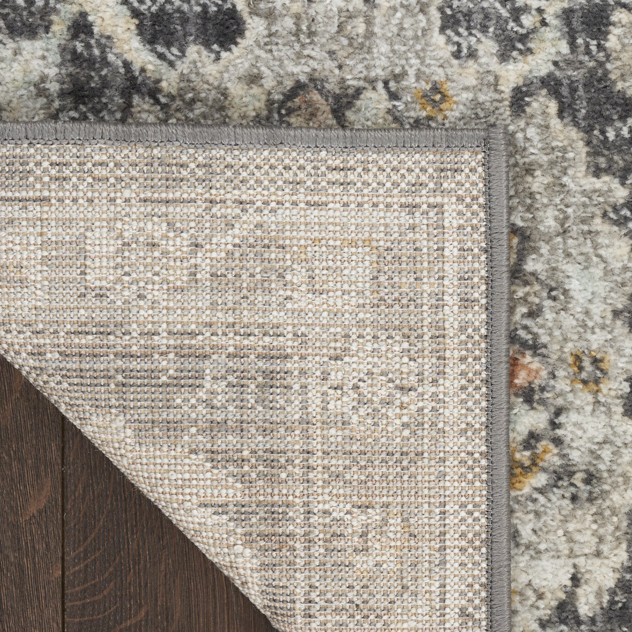 10' X 14' Gray Floral Distressed Area Rug - Home & Garden