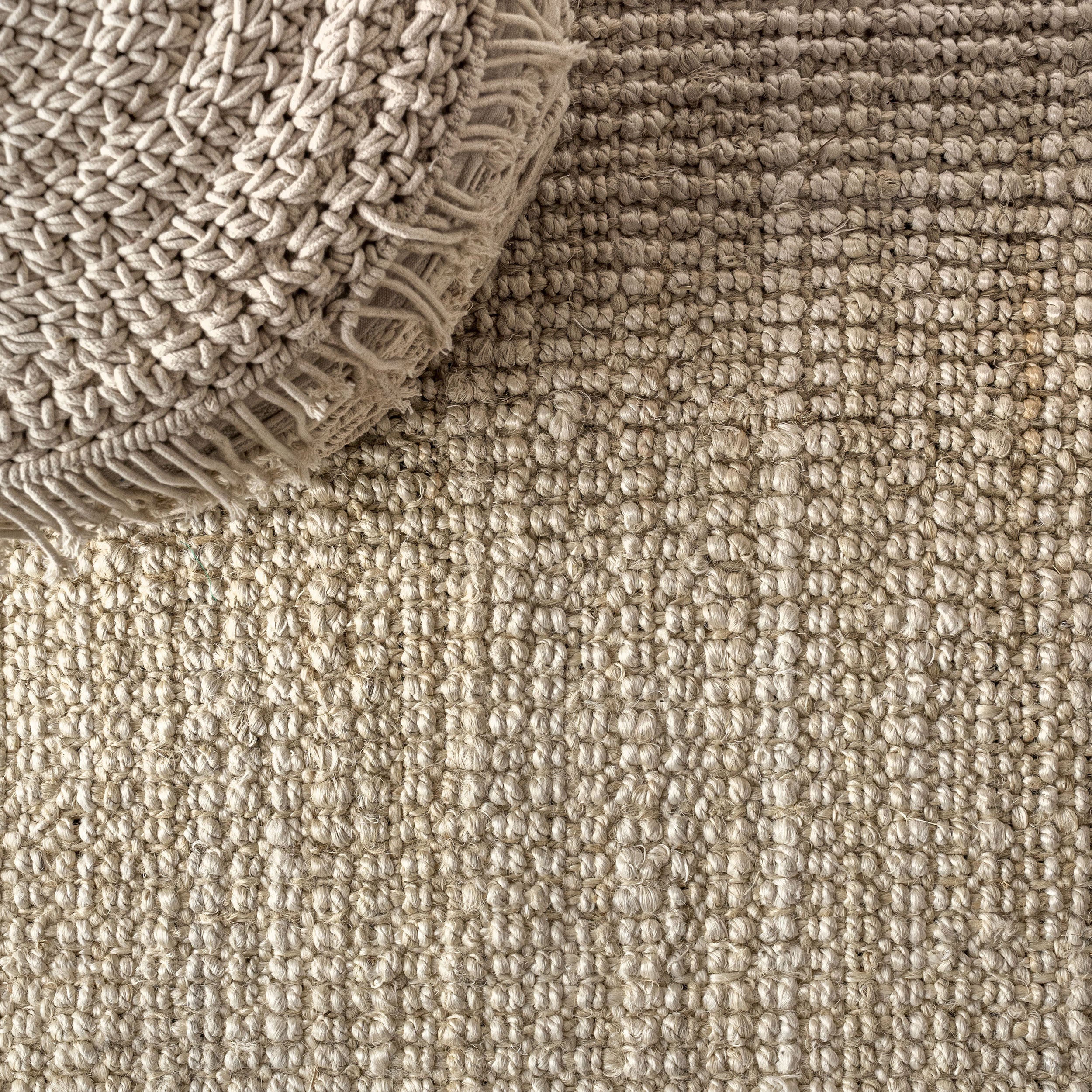 4' X 6' Ivory Jute Handmade Area Rug - Home & Garden