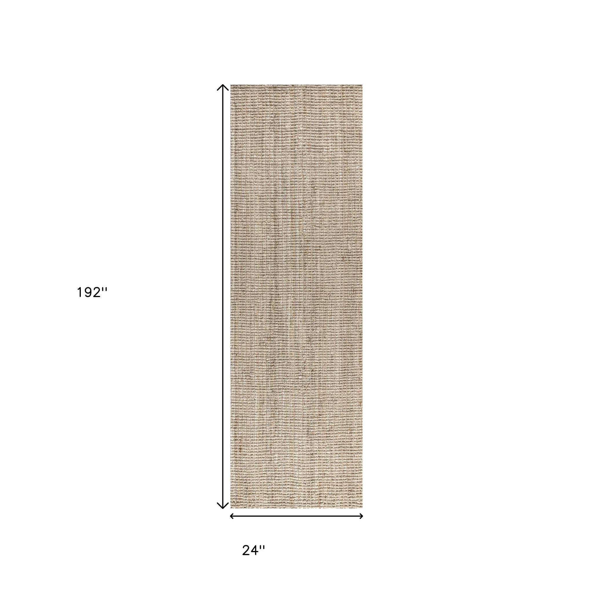 16' Jute Handmade Runner Rug - Home & Garden