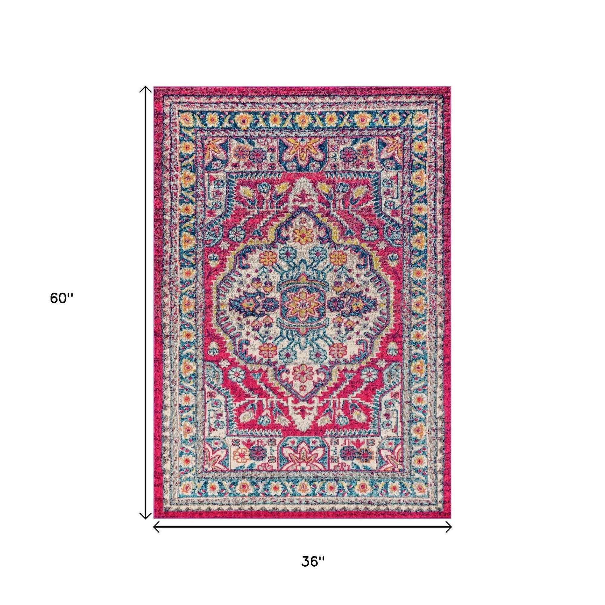 3' X 5' Medallion Area Rug - Home & Garden