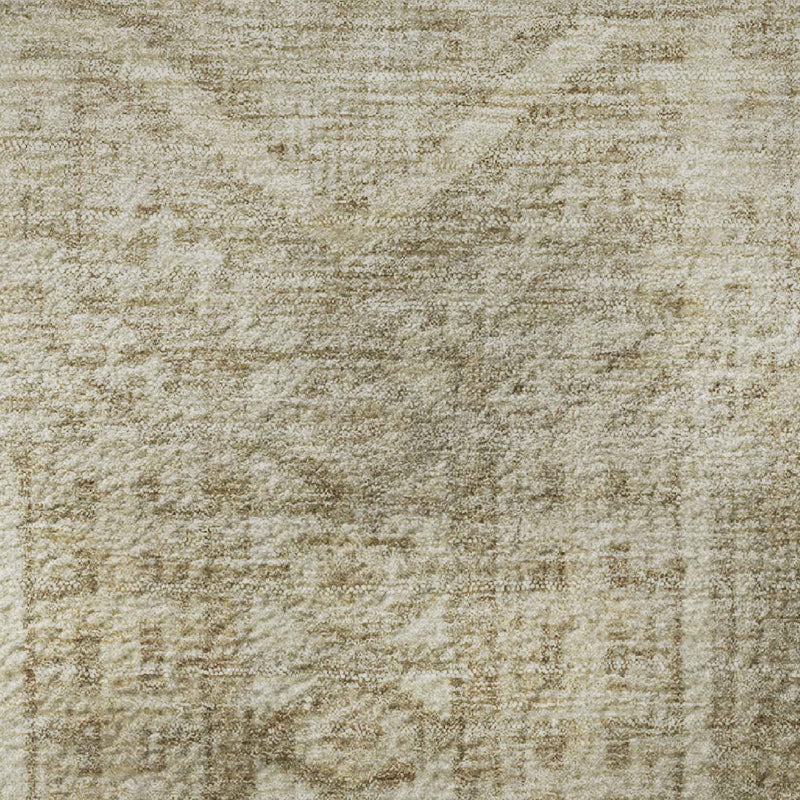 5' X 8' Beige And Taupe Geometric Washable Area Rug With UV Protection - Home & Garden