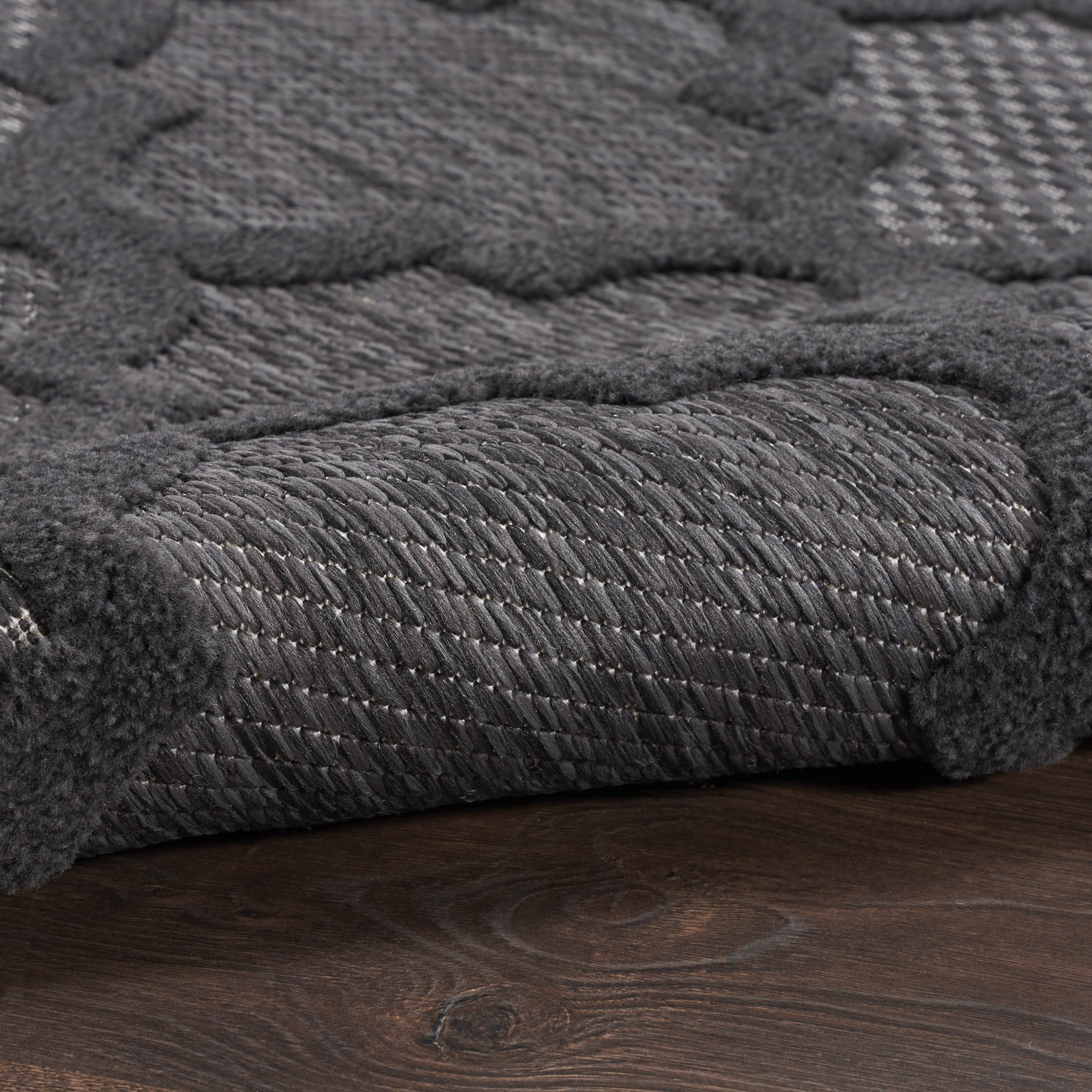 6' X 9' Charcoal and Gray Indoor Outdoor Area Rug - Outdoor