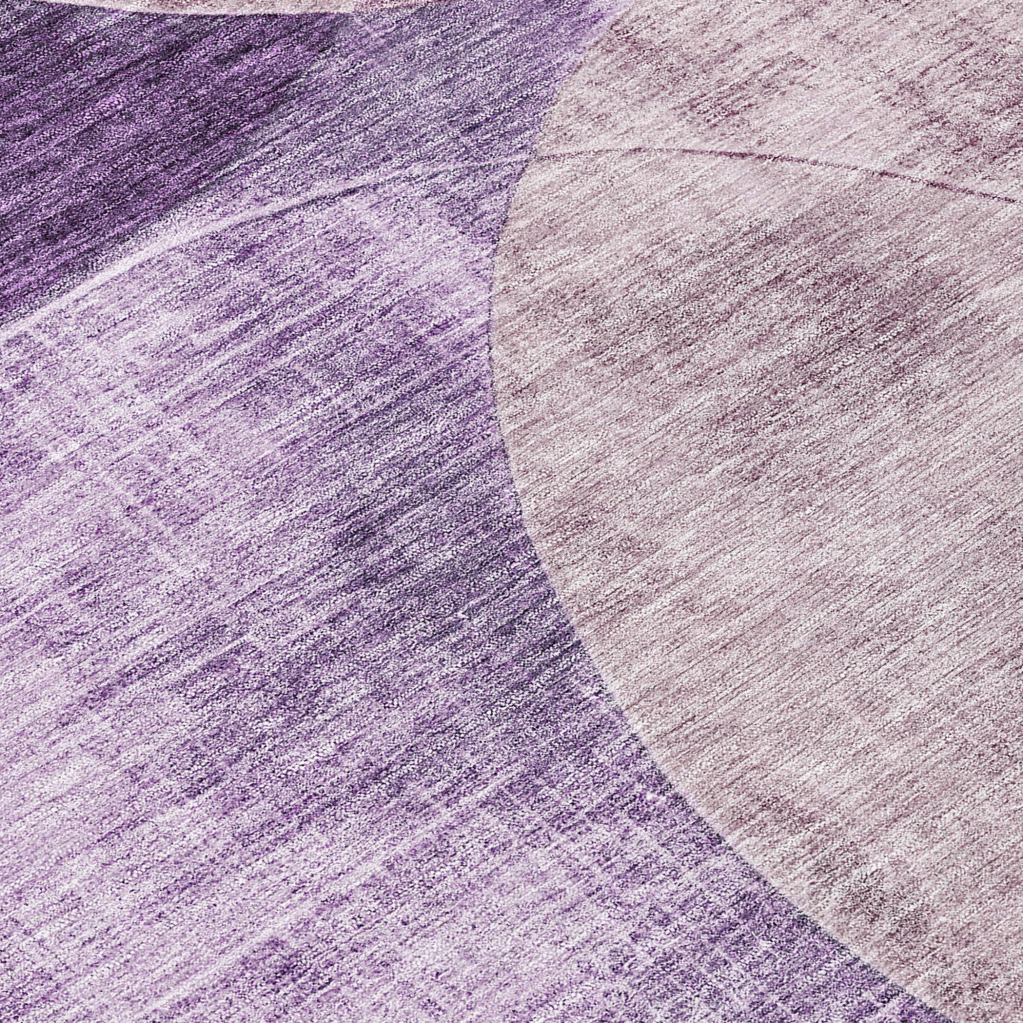 3' X 5' Purple And Lavender Geometric Washable Indoor Outdoor Area Rug - Sports & Outdoor