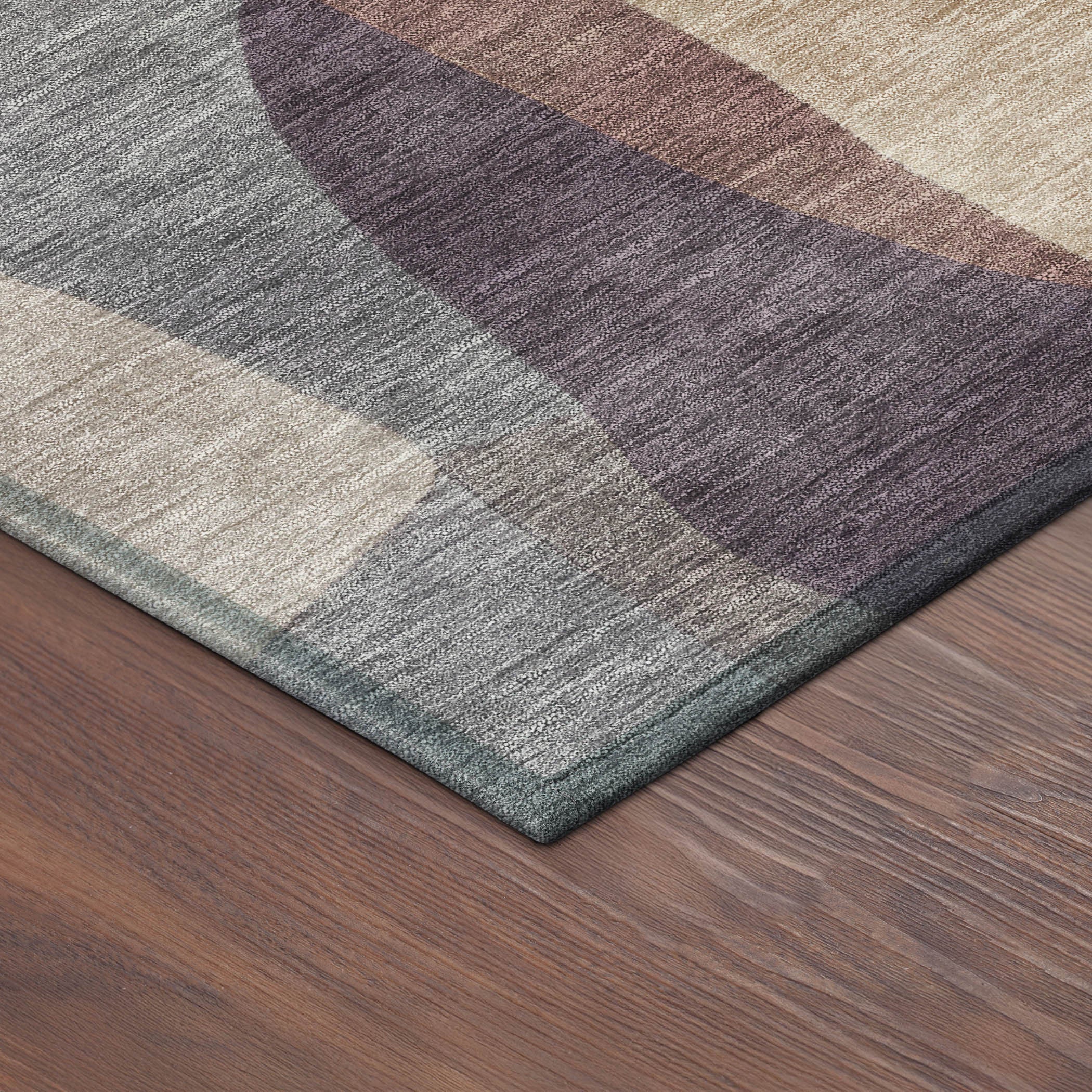 10' X 14' Plum And Copper Abstract Washable Indoor Outdoor Area Rug - Sports & Outdoor