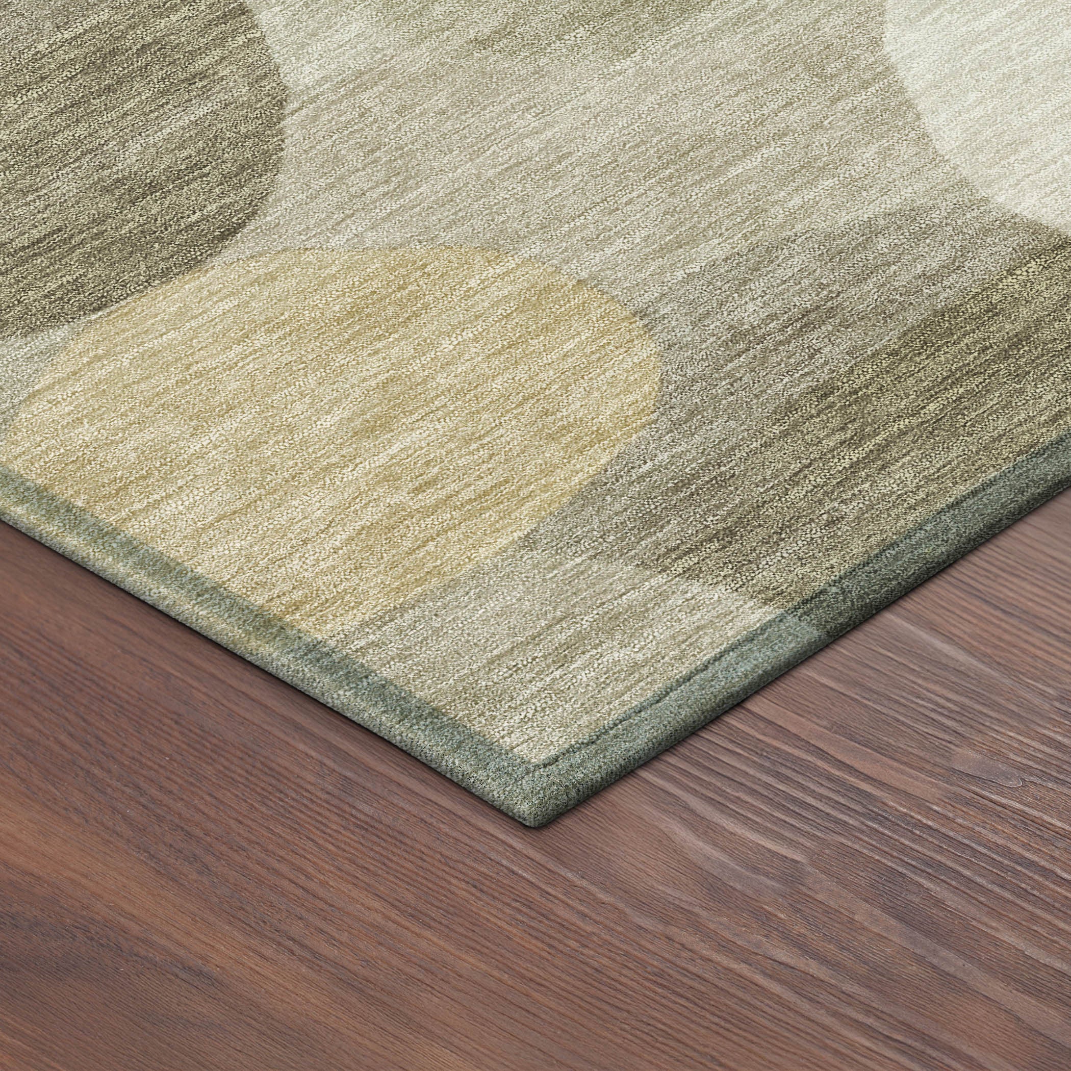 10' X 14' Khaki And Beige Geometric Washable Indoor Outdoor Area Rug - Sports & Outdoor