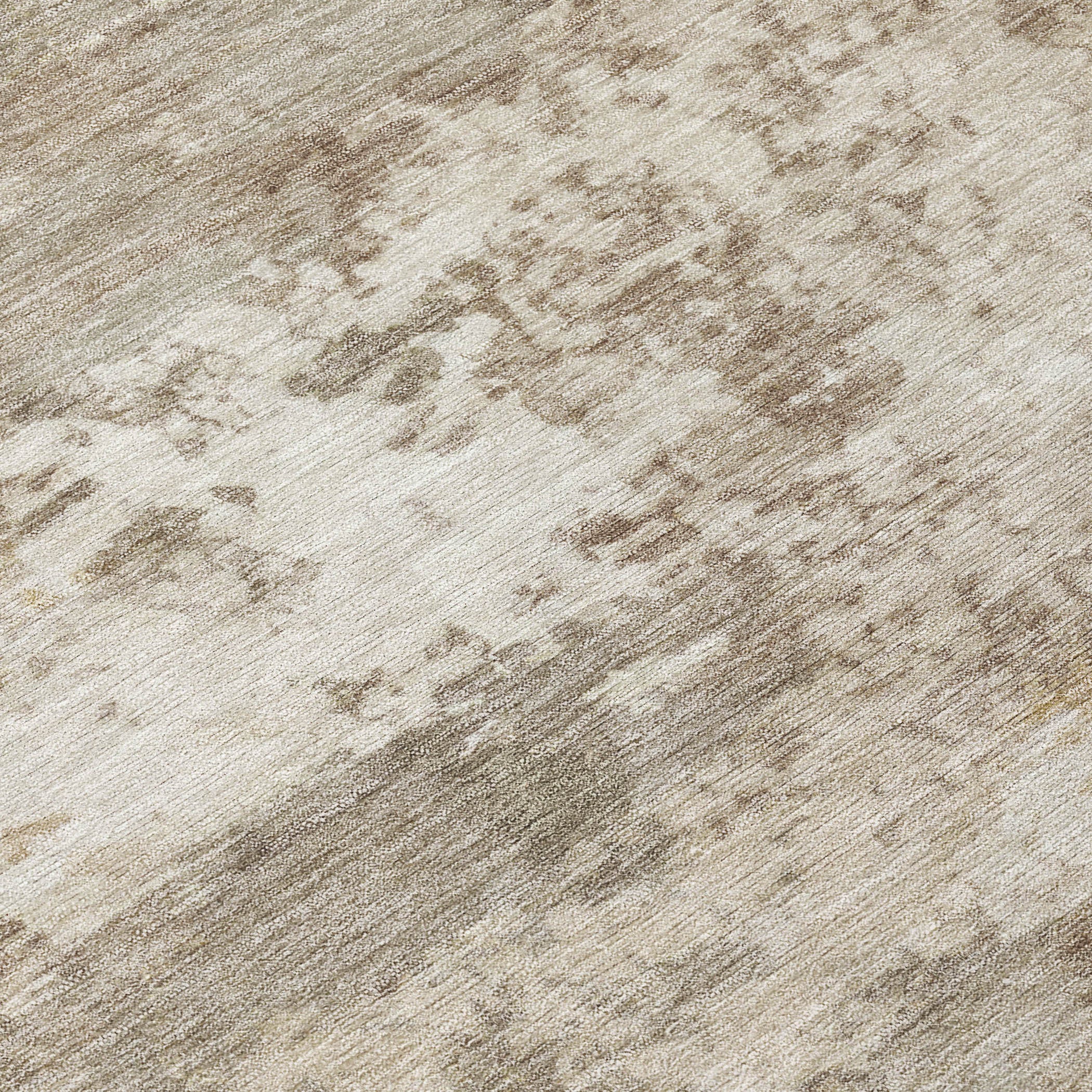 3' X 5' Taupe And Beige Abstract Washable Indoor Outdoor Area Rug - Sports & Outdoor