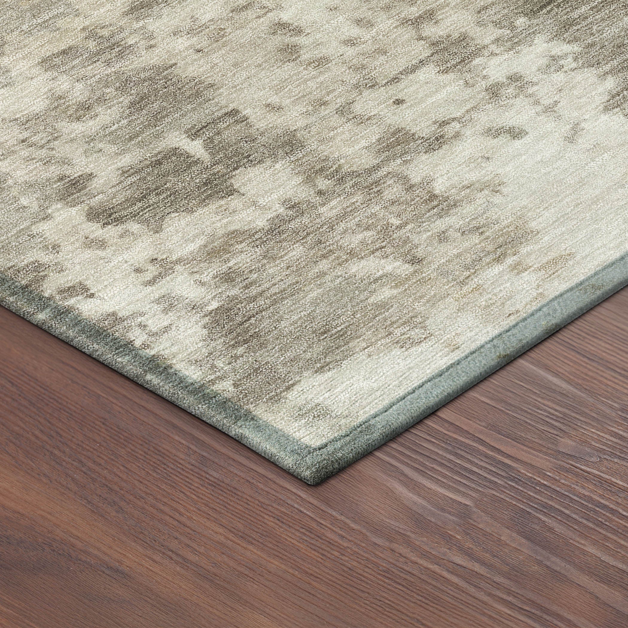 3' X 5' Taupe And Beige Abstract Washable Indoor Outdoor Area Rug - Sports & Outdoor
