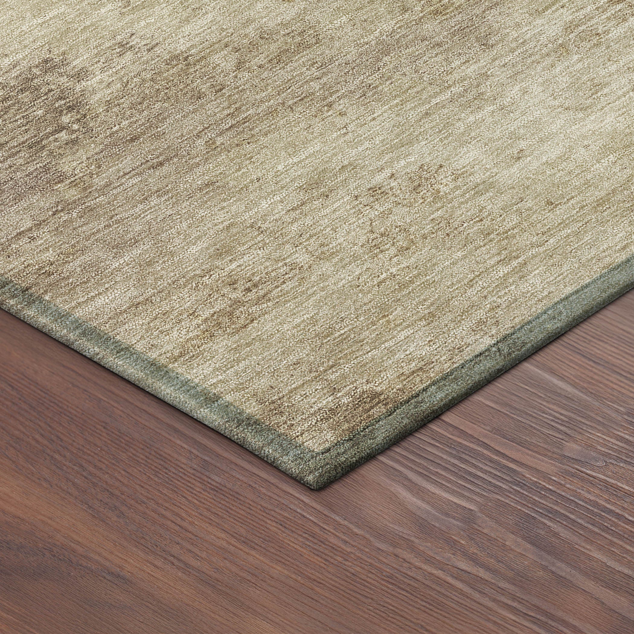 3' X 5' Wheat And Beige Abstract Washable Indoor Outdoor Area Rug - Sports & Outdoor