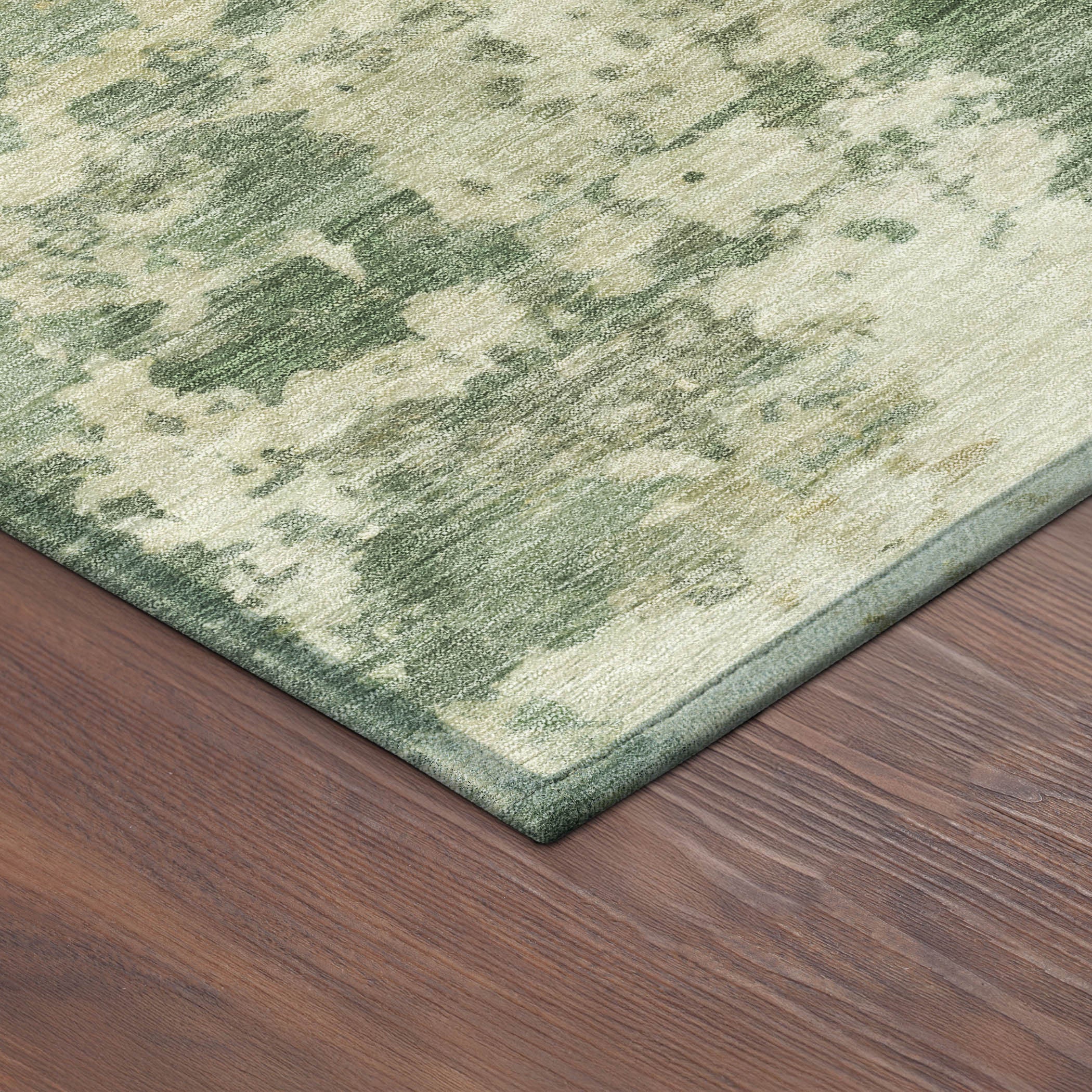 10' X 14' Sage And Beige Abstract Washable Indoor Outdoor Area Rug - Sports & Outdoor