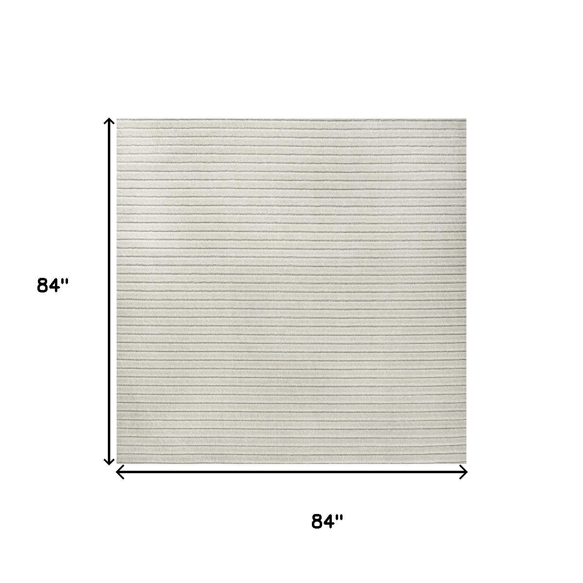 Square rug size chart: 84 in by 84 in