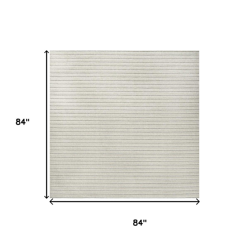 Square rug size chart: 84 in by 84 in
