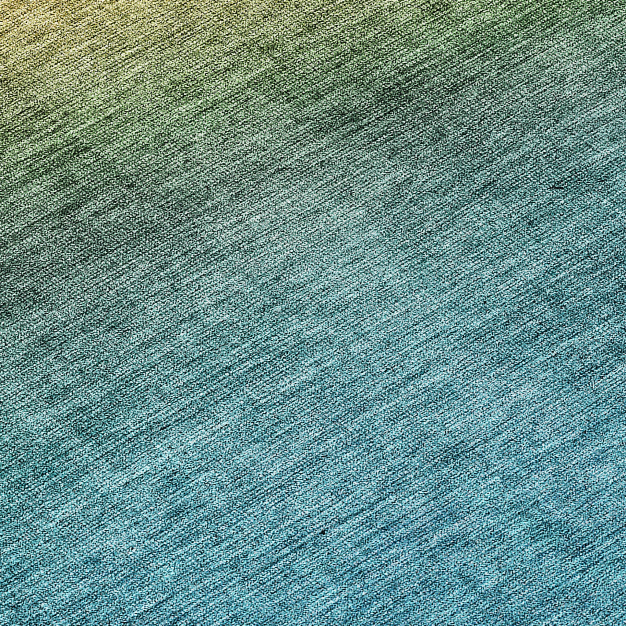 3' X 5' Brown Blue And Taupe Ombre Washable Indoor Outdoor Area Rug - Sports & Outdoor