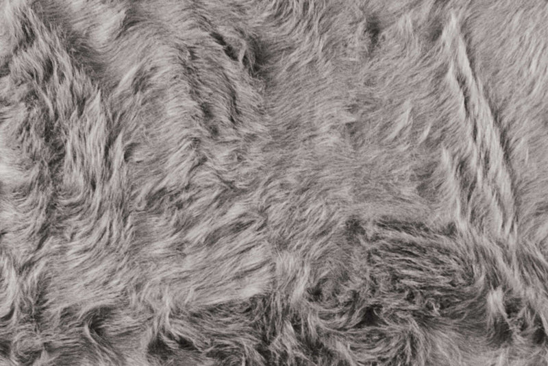 2' X 3' Gray Faux Sheepskin Area Rug - Home Decor