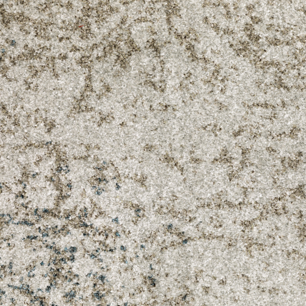 7' X 10' Gray Oriental Power Loom Area Rug - Home & Garden