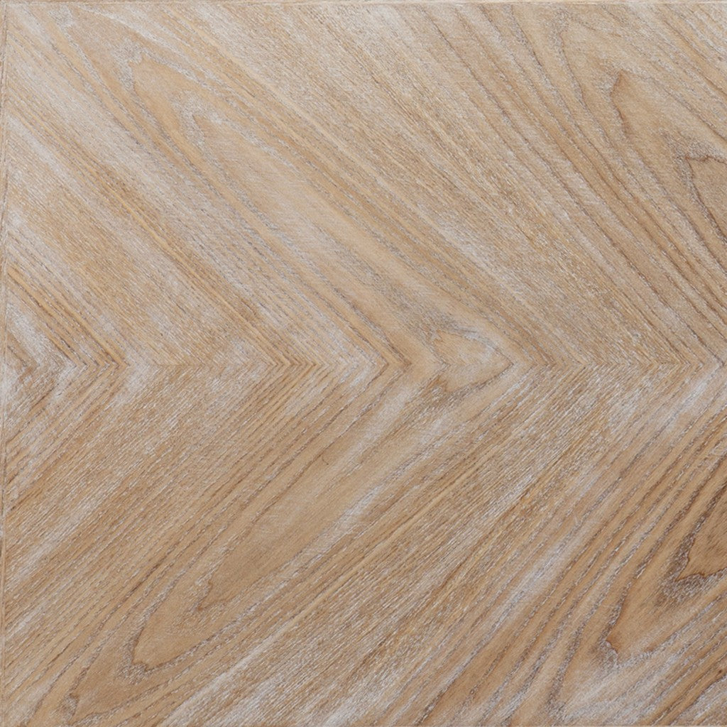 43" Natural and White Wood - Office