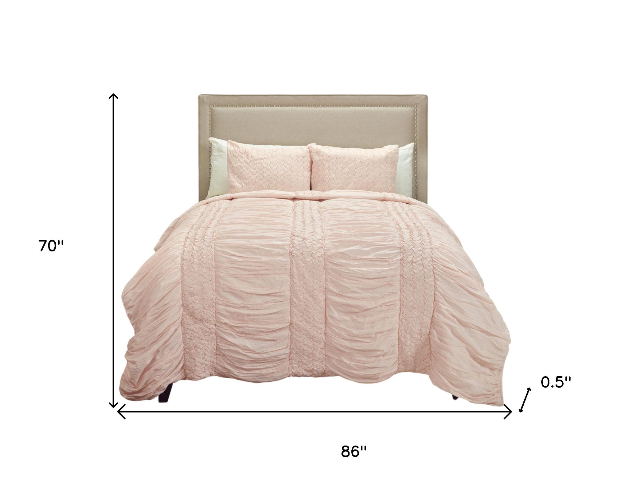 Pink Geometric Twin Quilt - Bed & Bath