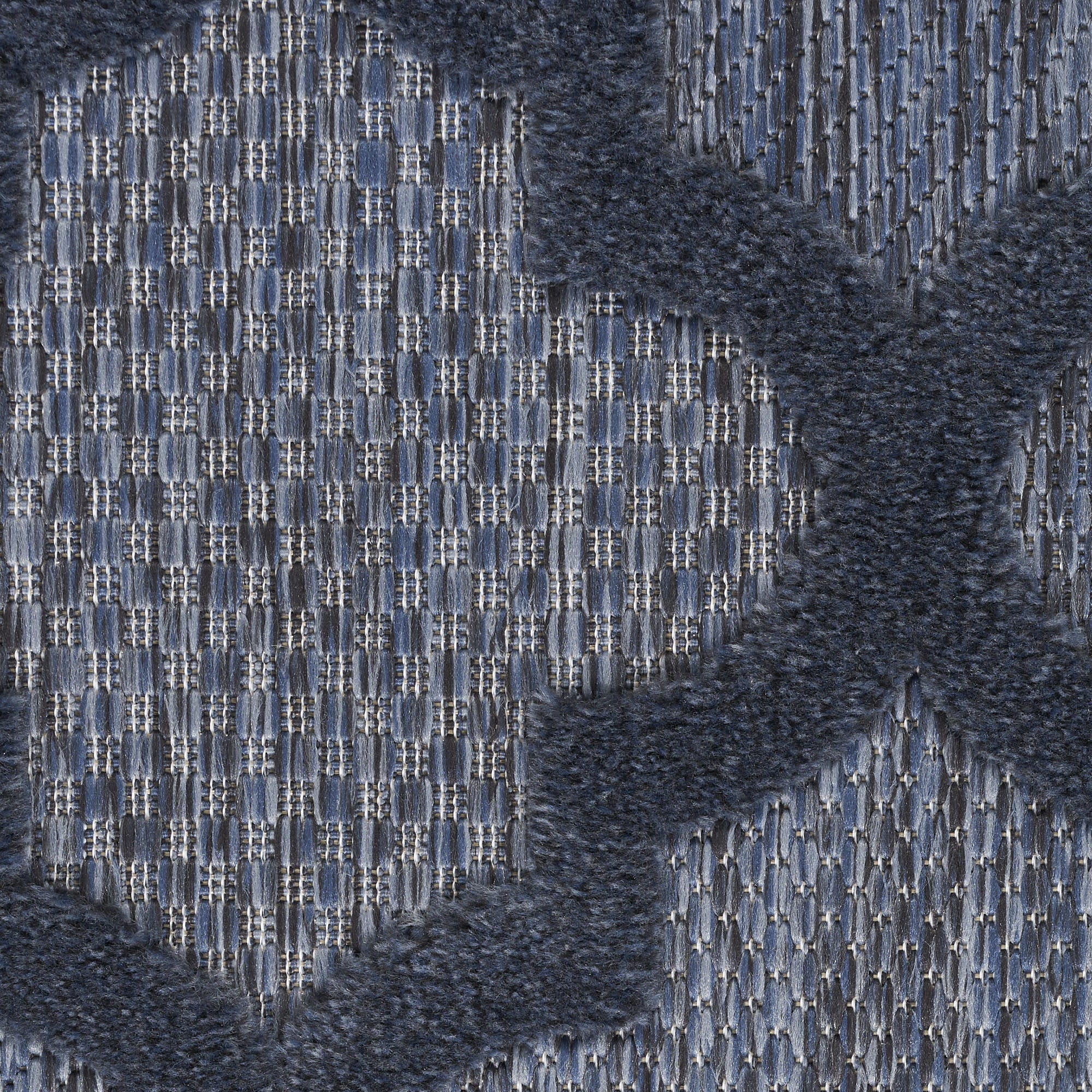 7' X 10' Navy Blue Indoor Outdoor Area Rug - Outdoor