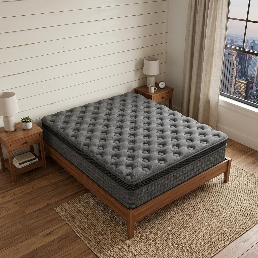 14" Queen Lumbar Support Memory Foam Hybrid Mattress - Bed & Bath