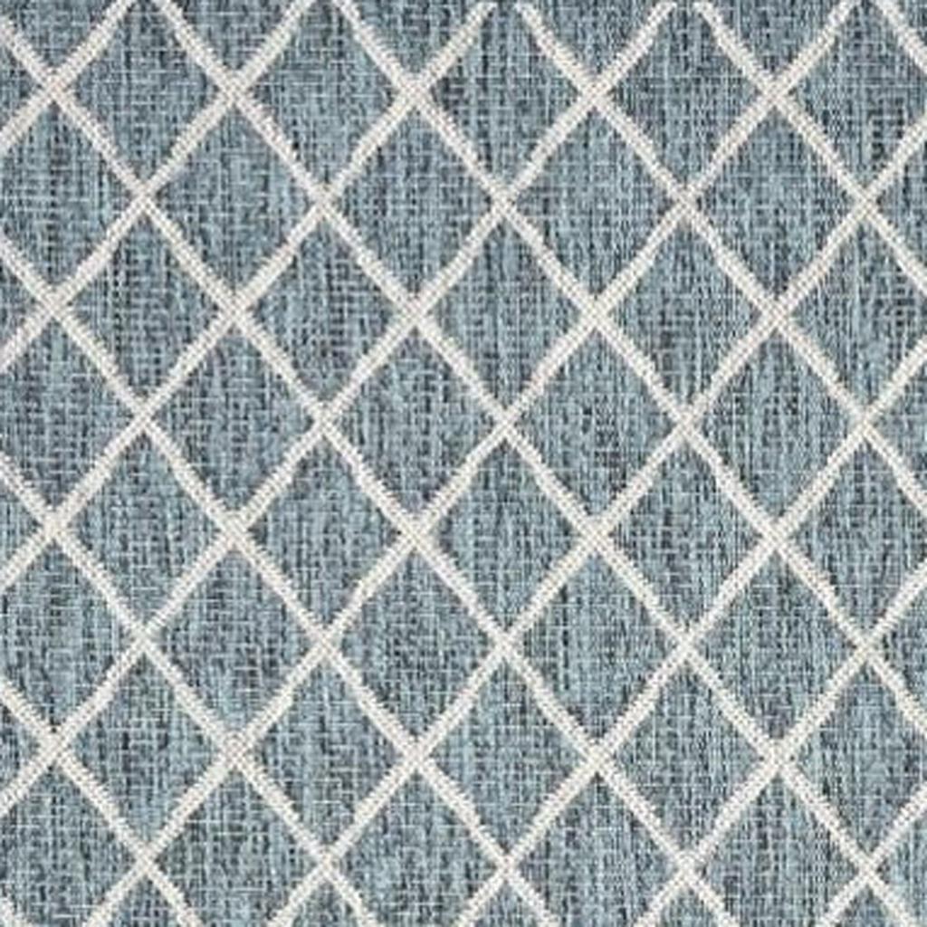 8' X 10' Blue And Gray Indoor Outdoor Area Rug - Outdoor