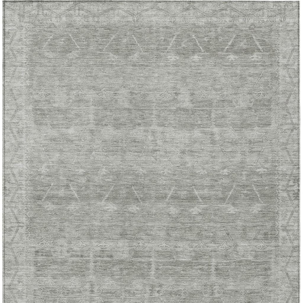 5' X 8' Taupe And Brown Tribal Washable Indoor Outdoor Area Rug - Sports & Outdoor