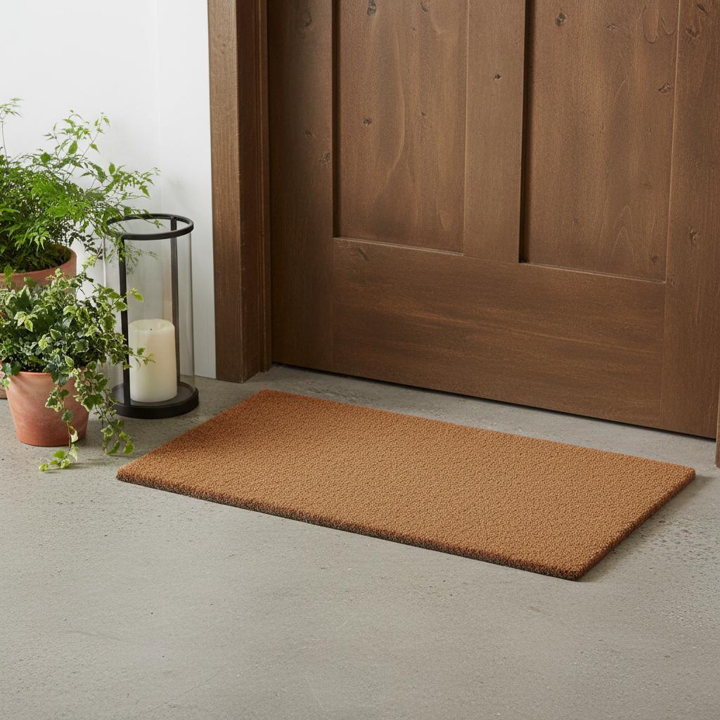 12" X 24" Natural Coir Outdoor Door Mat - Home & Garden