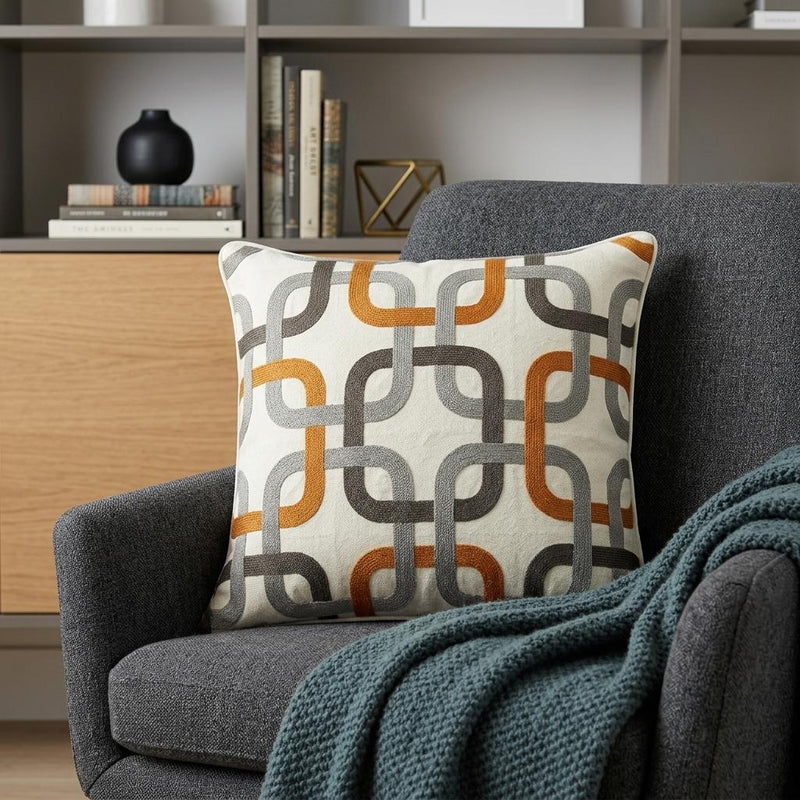 20" X 7" X 20" Multicolor Pillow Cover With Poly Insert - Home Decor