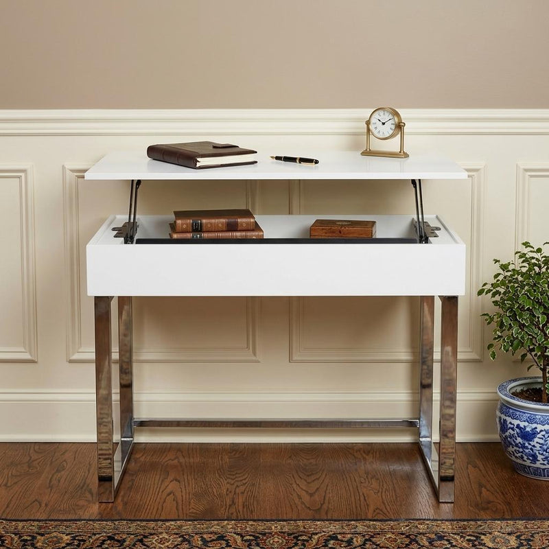 48" Adjustable White Standing Desk Converter - Office