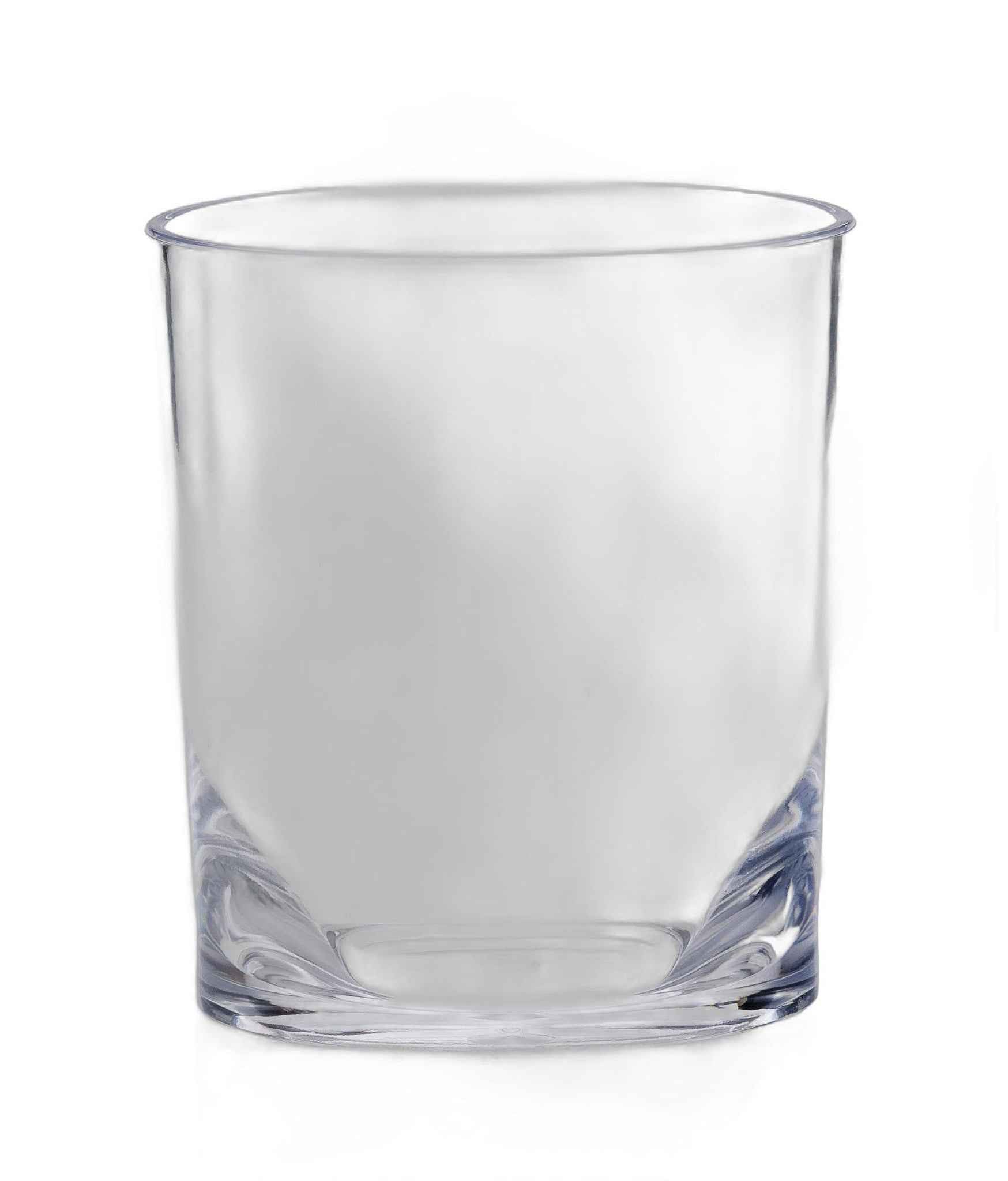 Set of Four Clear Acrylic Stemless Whiskey Glass