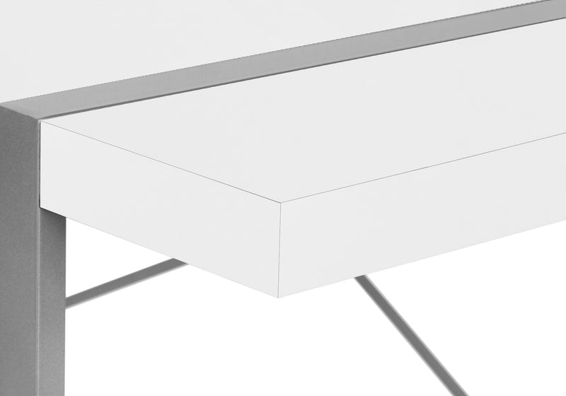49" White and Gray Computer Desk - Office